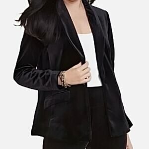 NEW I.N.C Internationa Concepts Size S Women's Velvet Blazer Jacket Black Formal